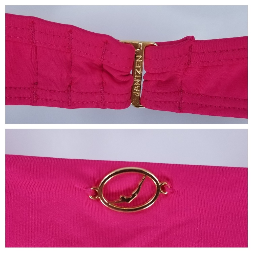 Jantzen Bikini Halter Top Skirt Botton 8 Pink - Picture 5 of 8